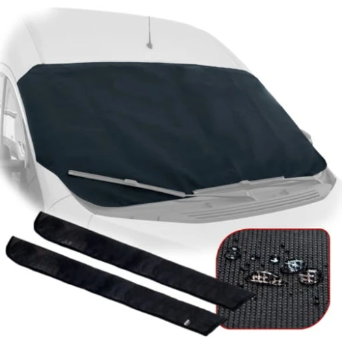 Zestaw mata antyszronowa na szybę przednią bus osłony wycieraczek 2 sztuki