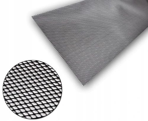 Siatka tuningowa czarna 100x25 cm