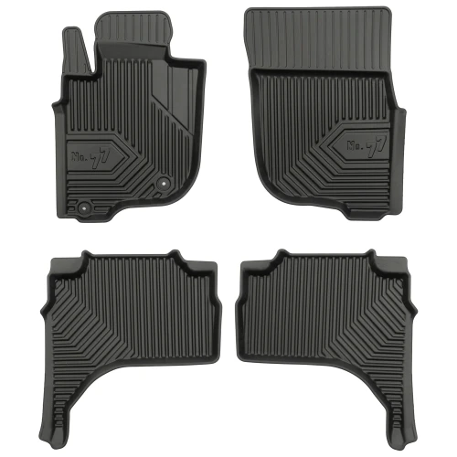 Dywaniki gumowe No.77 do Mitsubishi L200 2014-2023 (V)