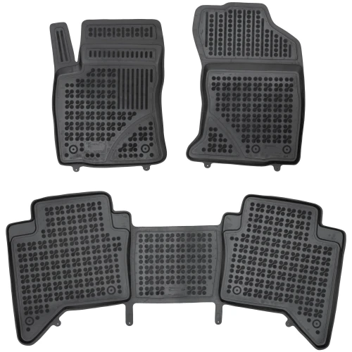 Dywaniki gumowe korytka do Toyota Hilux 2015- (VIII)