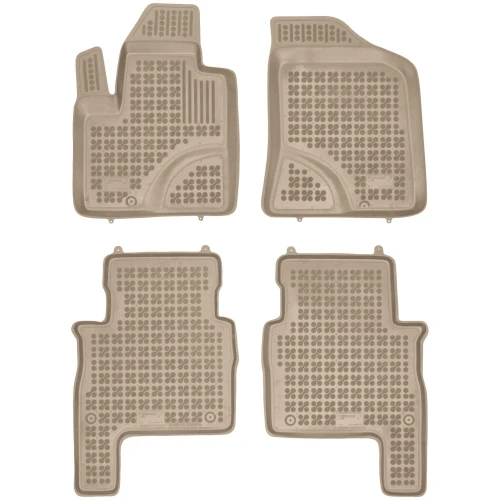 Dywaniki korytka gumowe beżowe do Hyundai Santa Fe 2006-2012 (II)