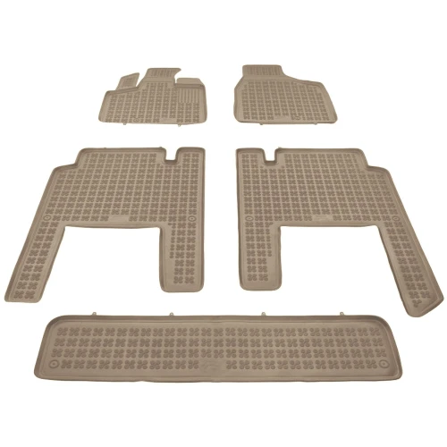Dywaniki korytka gumowe beżowe do Chrysler Voyager 2007-2016 (V)