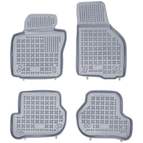 Dywaniki korytka gumowe szare do SEAT Leon 2005-2012 (MK2)