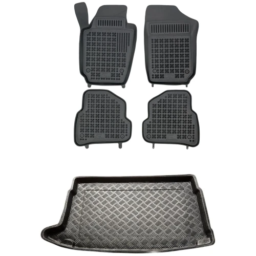 Dywaniki i mata zestaw komplet do Volkswagen Polo 2009-2017 (V)