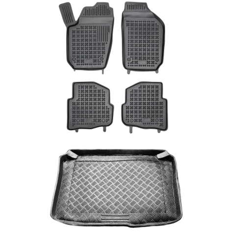 Dywaniki i mata zestaw komplet do Škoda Fabia 1999-2008 (I)