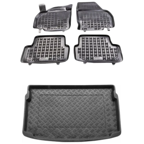 Dywaniki i mata zestaw komplet do Volkswagen Polo 2017- (VI)