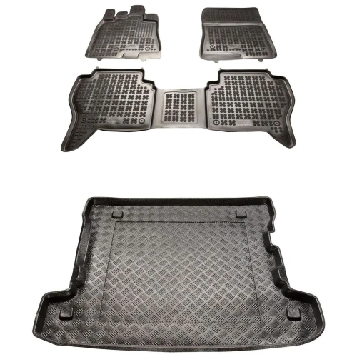 Dywaniki i mata zestaw komplet do Mitsubishi Pajero 2006-2021 (IV)