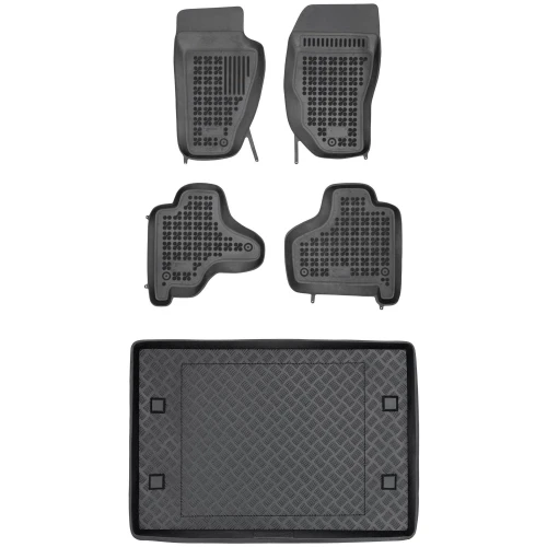 Dywaniki i mata zestaw komplet do Jeep Cherokee 2007-2012 (KK)