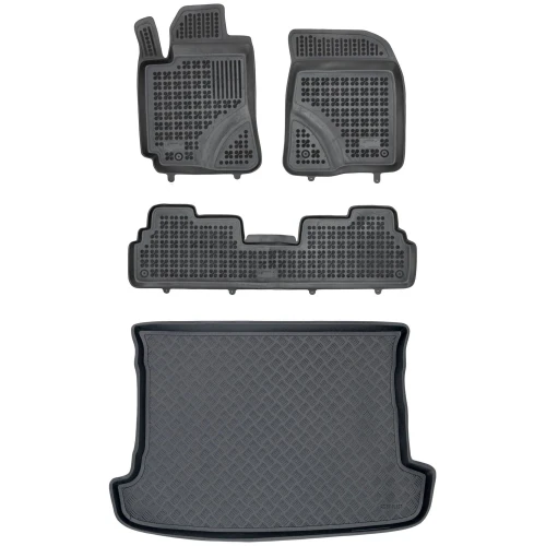 Dywaniki i mata zestaw komplet do Toyota Corolla Verso 2004-2009 (II)