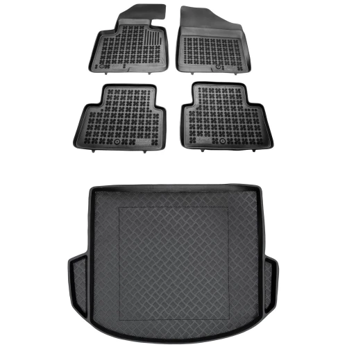 Dywaniki i mata zestaw komplet do Hyundai Santa Fe 2012-2018 (III)