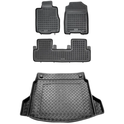 Dywaniki i mata zestaw komplet do Honda CR-V 2012-2018 (IV)