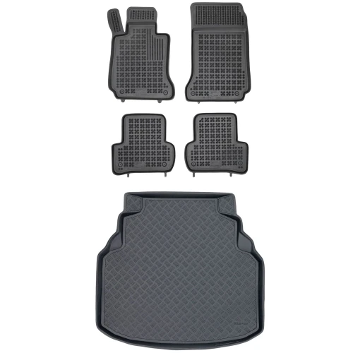 Dywaniki i mata zestaw komplet do Mercedes-Benz Klasa C 2007-2014 (W204)