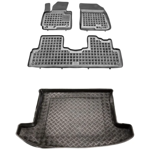 Dywaniki i mata zestaw komplet do Kia Carens 2013-2019 (IV)