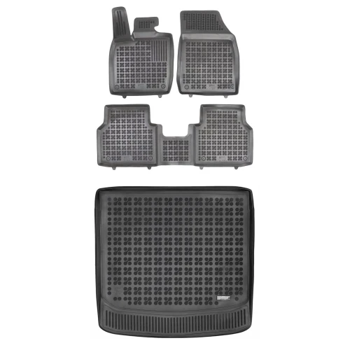 Dywaniki i mata gumowa zestaw komplet do Škoda Enyaq 2020-