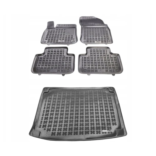 Dywaniki i mata gumowa zestaw komplet do Volkswagen Touareg 2018- (III)