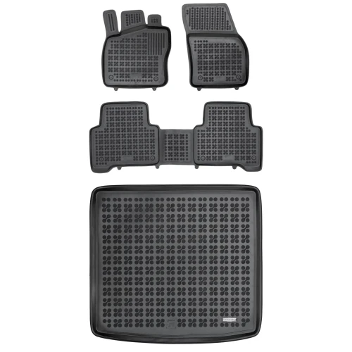 Dywaniki i mata gumowa zestaw komplet do Volkswagen Touran 2015- (II)