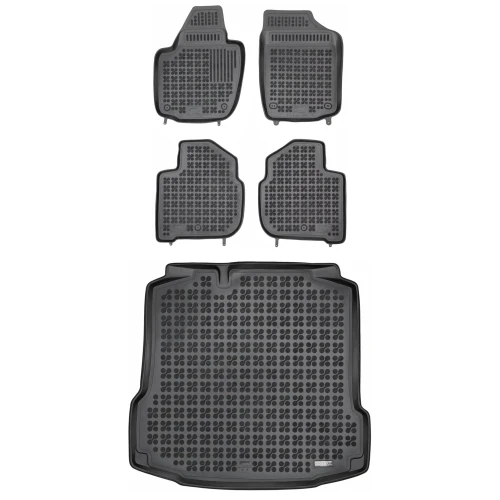 Dywaniki i mata gumowa zestaw komplet do SEAT Toledo 2012-2019 (IV)
