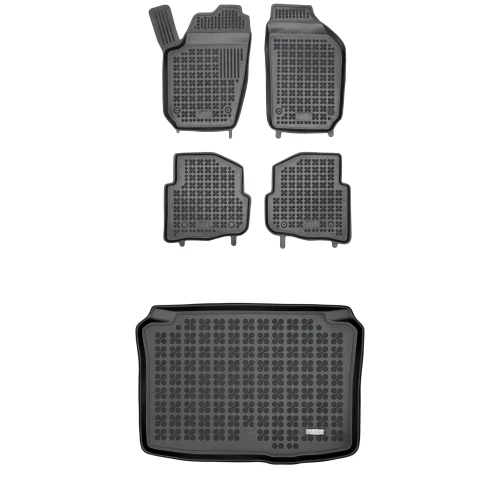 Dywaniki i mata gumowa zestaw komplet do Škoda Fabia 1999-2008 (I)