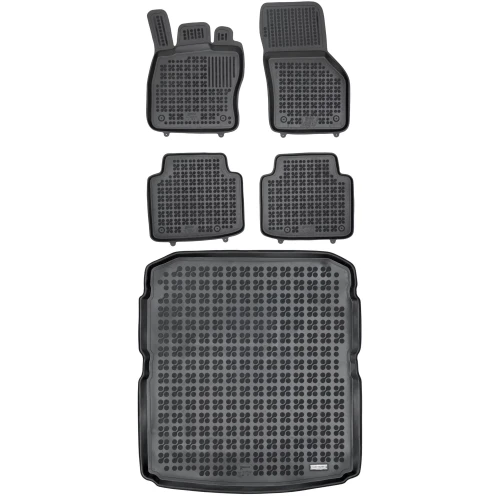 Dywaniki i mata gumowa zestaw komplet do Škoda Superb 2015-2024 (III)