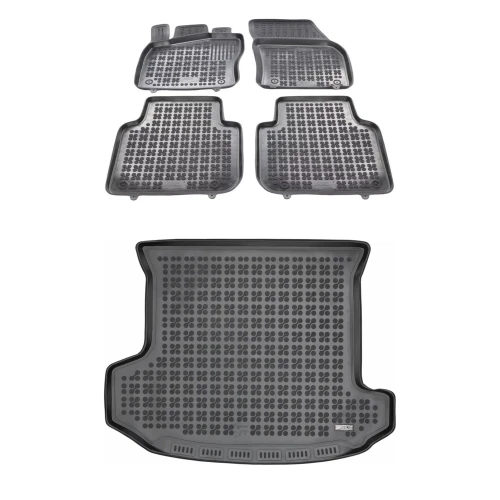 Dywaniki i mata gumowa zestaw komplet do Škoda Kodiaq 2016-2024 (I)