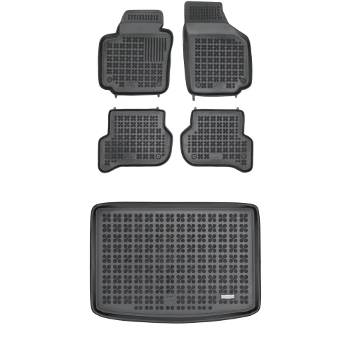 Dywaniki i mata gumowa zestaw komplet do Volkswagen Golf Plus 2005-2014