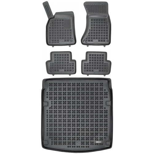 Dywaniki i mata gumowa zestaw komplet do Audi A4 2007-2015 (B8)