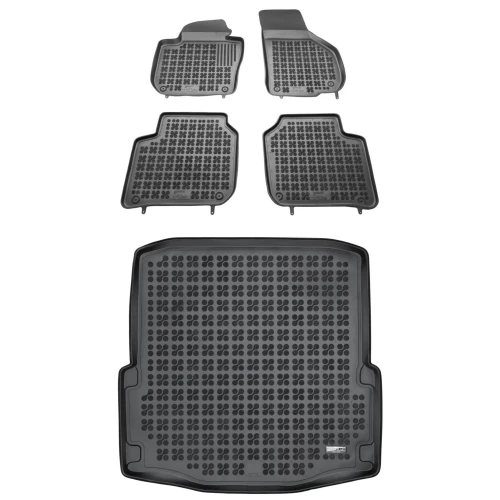 Dywaniki i mata gumowa zestaw komplet do Škoda Superb 2008-2015 (II)