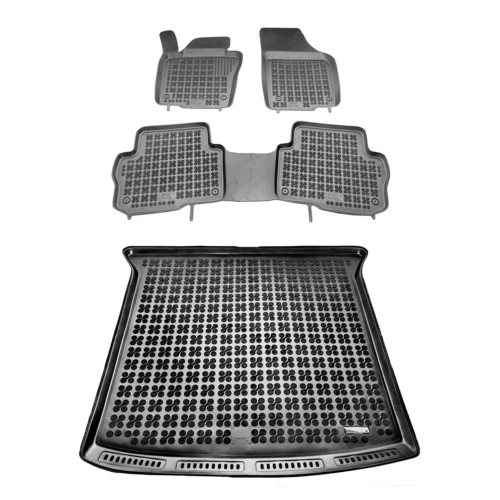 Dywaniki i mata gumowa zestaw komplet do SEAT Alhambra 2010-2020