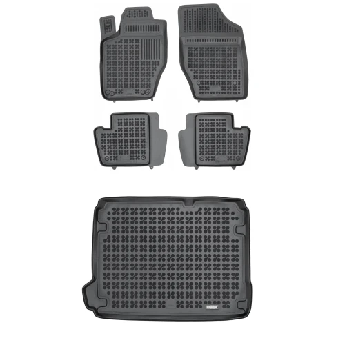 Dywaniki i mata gumowa zestaw komplet do Citroën C4 2010-2018 (II)