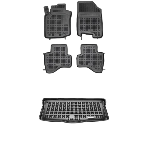 Dywaniki i mata gumowa zestaw komplet do Peugeot 107 2005-2014