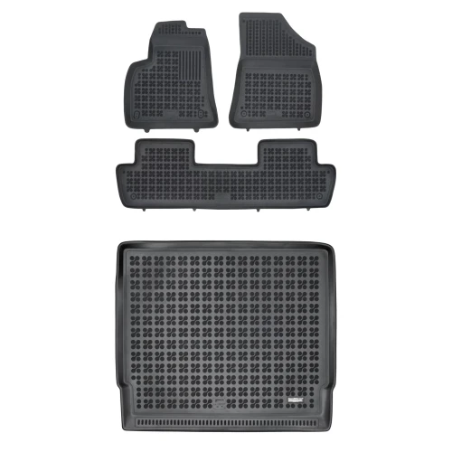 Dywaniki i mata gumowa zestaw komplet do Peugeot 5008 2009-2017 (I)