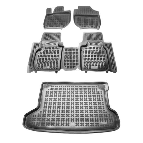Dywaniki i mata gumowa zestaw komplet do Honda HR-V 2013-2021 (RU)