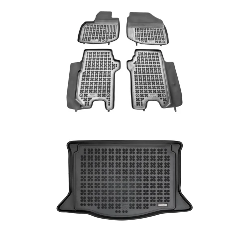 Dywaniki i mata gumowa zestaw komplet do Honda Jazz 2008-2015 (GE)