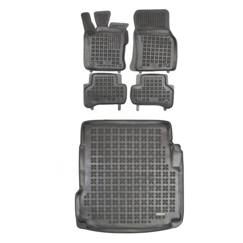 Dywaniki i mata gumowa zestaw komplet do Jaguar XE 2015-