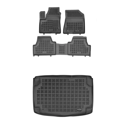 Dywaniki i mata gumowa zestaw komplet do Kia Soul EV 2019-2024 (II)