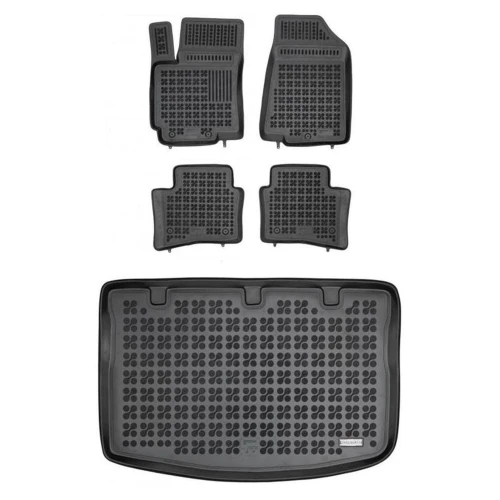 Dywaniki i mata gumowa zestaw komplet do Kia Rio 2011-2017 (III)