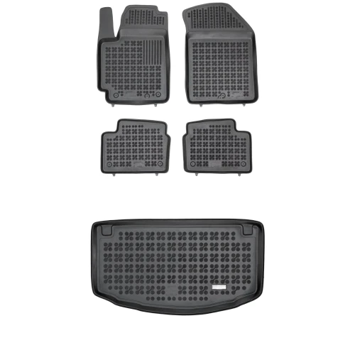 Dywaniki i mata gumowa zestaw komplet do Kia Picanto 2011-2017 (II)