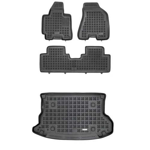 Dywaniki i mata gumowa zestaw komplet do Hyundai Tucson 2004-2010 (I)