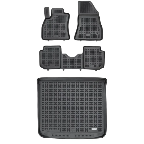 Dywaniki i mata gumowa zestaw komplet do Fiat 500L 2012-2022 (Living)