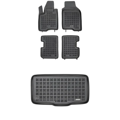 Dywaniki i mata gumowa zestaw komplet do Fiat Panda 2011- (III)