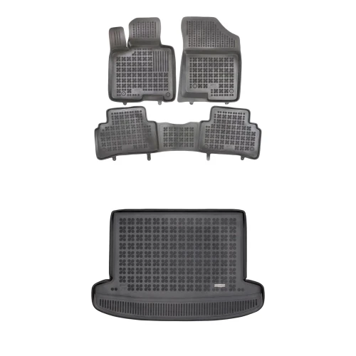 Dywaniki i mata gumowa zestaw komplet do Hyundai Tucson 2020- (IV)