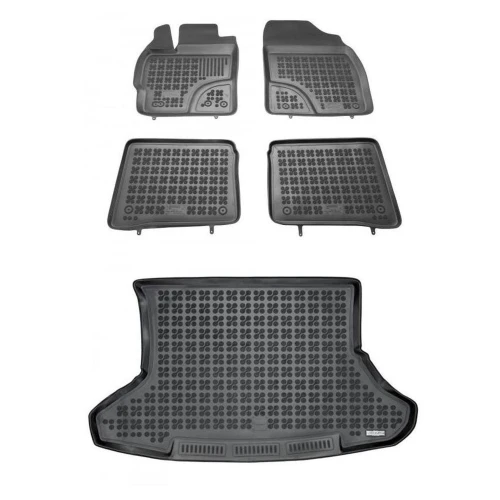 Dywaniki i mata gumowa zestaw komplet do Toyota Prius 2009-2015 (XW30)