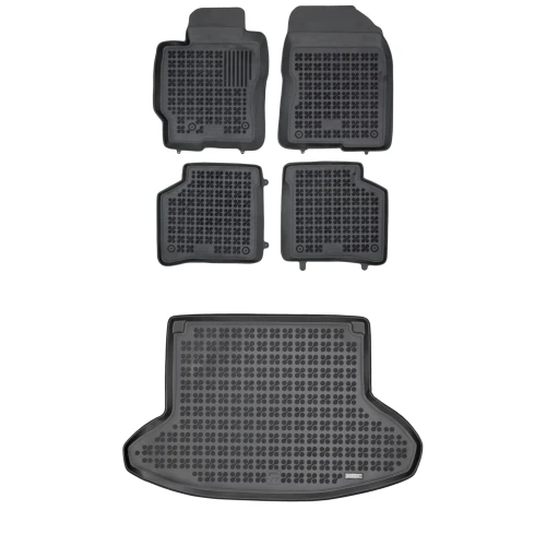 Dywaniki i mata gumowa zestaw komplet do Toyota Prius 2003-2009 (XW20)