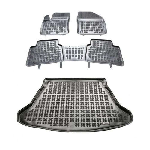 Dywaniki i mata gumowa zestaw komplet do Toyota Prius 2015-2023 (XW50)