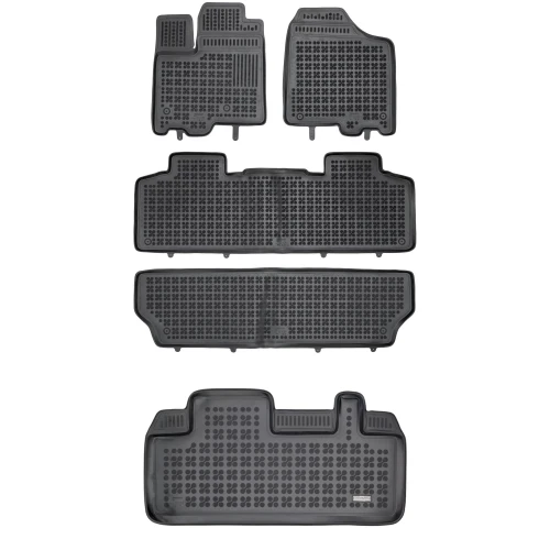 Dywaniki i mata gumowa zestaw komplet do Toyota Sienna 2010-2020