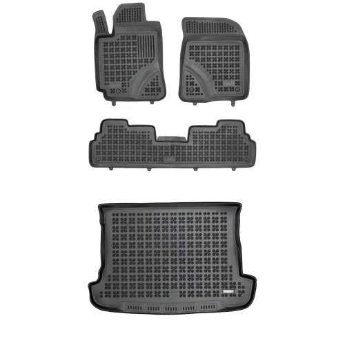 Dywaniki i mata gumowa zestaw komplet do Toyota Corolla Verso 2004-2009 (II)