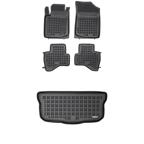 Dywaniki i mata gumowa zestaw komplet do Toyota Aygo 2014-2022 (II)