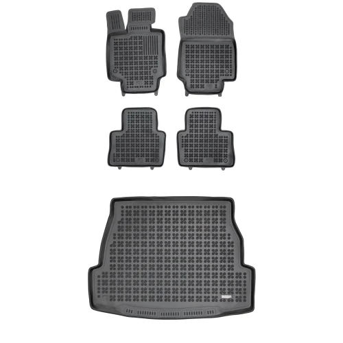 Dywaniki i mata gumowa zestaw komplet do Toyota RAV4 2019- (XA50)