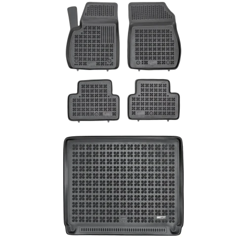 Dywaniki i mata gumowa zestaw komplet do Opel Zafira 2012-2019 (C)