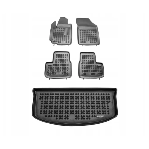 Dywaniki i mata gumowa zestaw komplet do Opel Agila 2008-2014 (B)